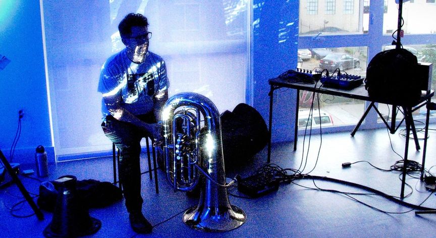 Jonathan Piper and tuba